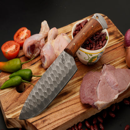 Panama Damascus 5 Piece Chef Knife Set & Leather Roll