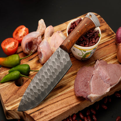 The Gringo 3 Piece Damascus Chef Knife Set & Leather Roll